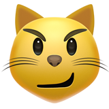 Daringly laughing cat smiley