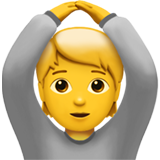 Woman hands above head smiley