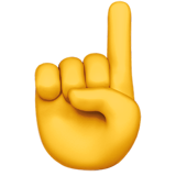 Forefinger emoji Whatsapp