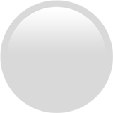 White circle