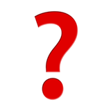 Red question mark emoji