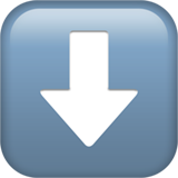 Downwards arrow