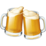 Clinking beer mugs - Facebook