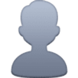 Bust in silhouette - Facebook