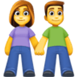 Woman and man holding hands - Facebook