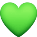 Green heart - Facebook