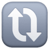 Clockwise vertical arrows - Facebook