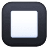 Black square button - Facebook