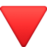 Red triangle pointed down - Facebook