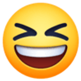 Grinning squinting face - Facebook