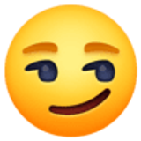 Smirking face - Facebook