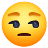 Unamused face - Facebook