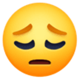 Pensive face - Facebook