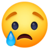 Crying face - Facebook