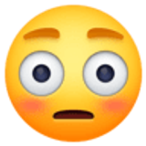 Flushed face - Facebook