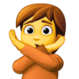 Person gesturing NO - Facebook