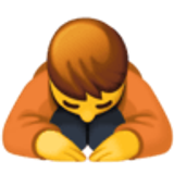 Person bowing - Facebook