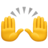 Raising hands - Facebook