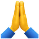 Folded hands - Facebook