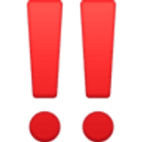 Double exclamation mark - Facebook