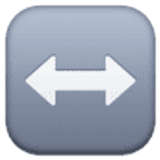 Left-right arrow - Facebook