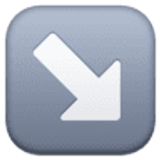 Down-right arrow - Facebook