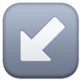 Down-left arrow - Facebook