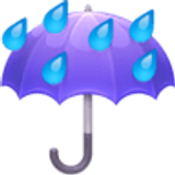 Umbrella with rain drops - Facebook