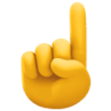 Index pointing up - Facebook