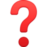 Red question mark - Facebook