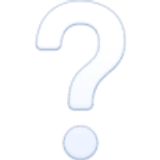 White question mark - Facebook