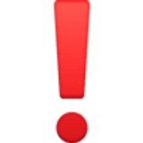 Red exclamation mark - Facebook