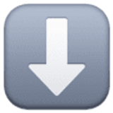 Down arrow - Facebook