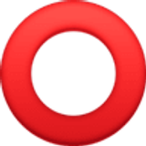 Hollow red circle - Facebook