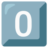 Keycap: 0 - Noto Color Emoji