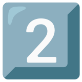 Keycap: 2 - Noto Color Emoji