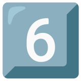 Keycap: 6 - Noto Color Emoji