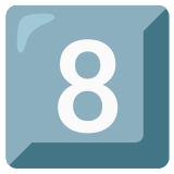 Keycap: 8 - Noto Color Emoji