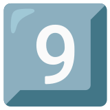 Keycap: 9 - Noto Color Emoji