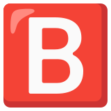 B button (blood type) - Noto Color Emoji