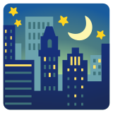 Night with stars - Noto Color Emoji