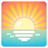 Sunrise - Noto Color Emoji