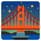 Bridge at night - Noto Color Emoji