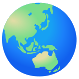 Globe showing Asia-Australia - Noto Color Emoji