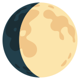 Waxing gibbous moon - Noto Color Emoji