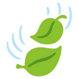 Leaf fluttering in wind - Noto Color Emoji