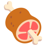 Meat on bone - Noto Color Emoji