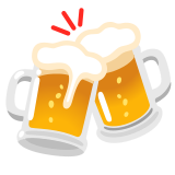 Clinking beer mugs - Noto Color Emoji