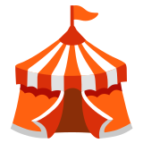 Circus tent - Noto Color Emoji