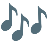 Musical notes - Noto Color Emoji